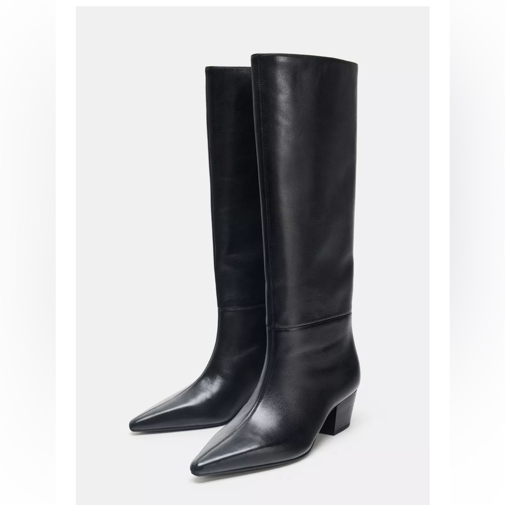 Leather boot.